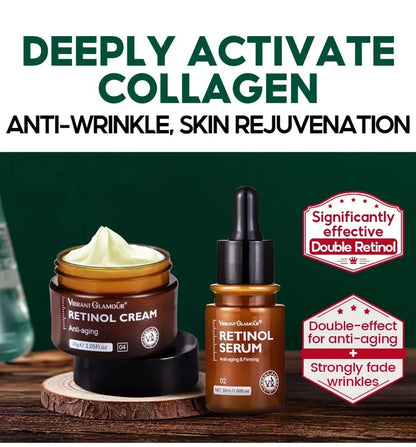 Vibrant Glamour Retinol Pack – Serum + Cream | Anti-Aging & Firming Set