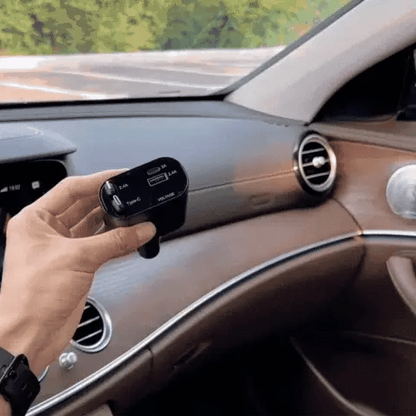 4-in-1 Fast Charging Car Charger With Digital Display