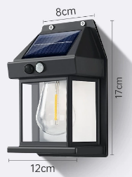Solar Wall Light with Motion Sensor – No Wires Needed!