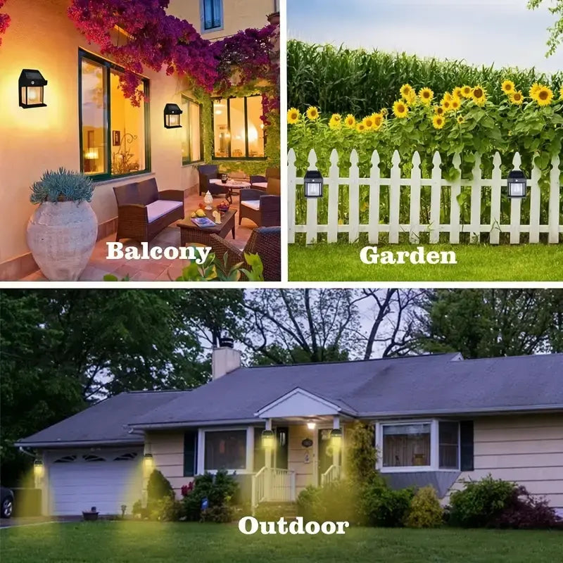 Solar Wall Light with Motion Sensor – No Wires Needed!