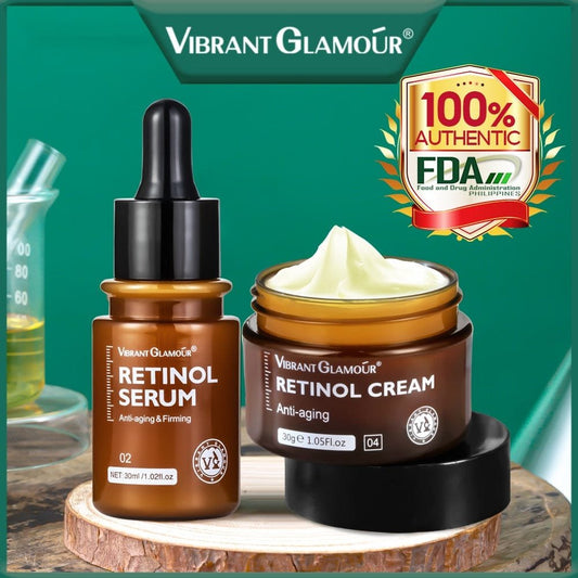 Vibrant Glamour Retinol Pack – Serum + Cream | Anti-Aging & Firming Set