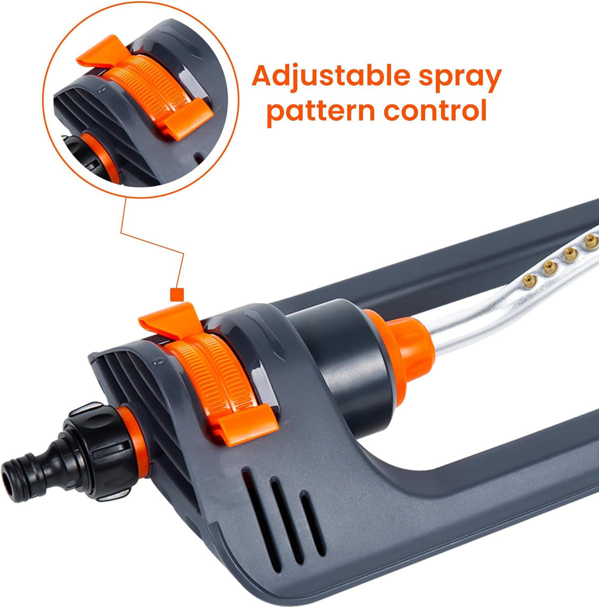 360° Adjustable Oscillating Garden Sprinkler – Wide Coverage Lawn Watering System