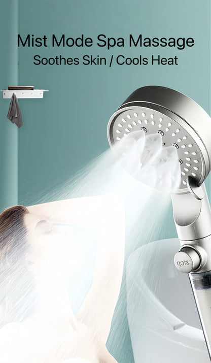 Turbo Pressure Filtered Shower Head – Clean Water & Strong Flow