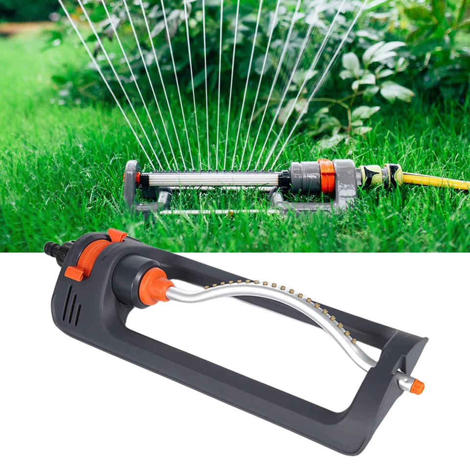360° Adjustable Oscillating Garden Sprinkler – Wide Coverage Lawn Watering System