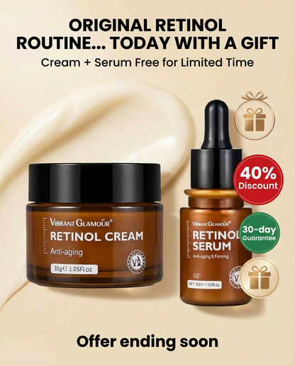 Vibrant Glamour Retinol Pack – Serum + Cream | Anti-Aging & Firming Set