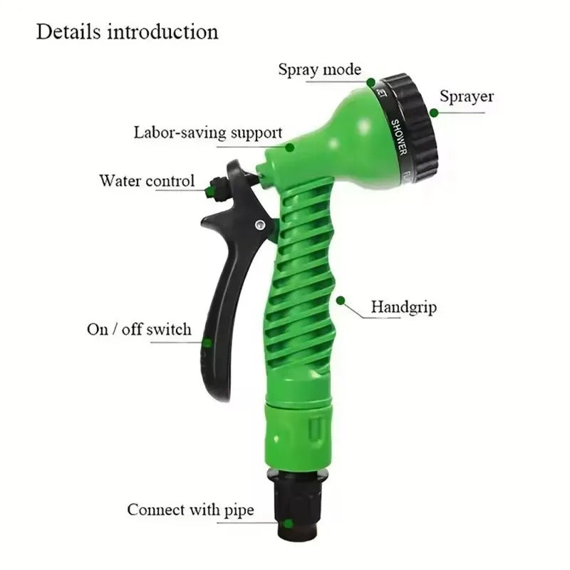 Flexible Water Hose for Garden & Car – Expandable Design