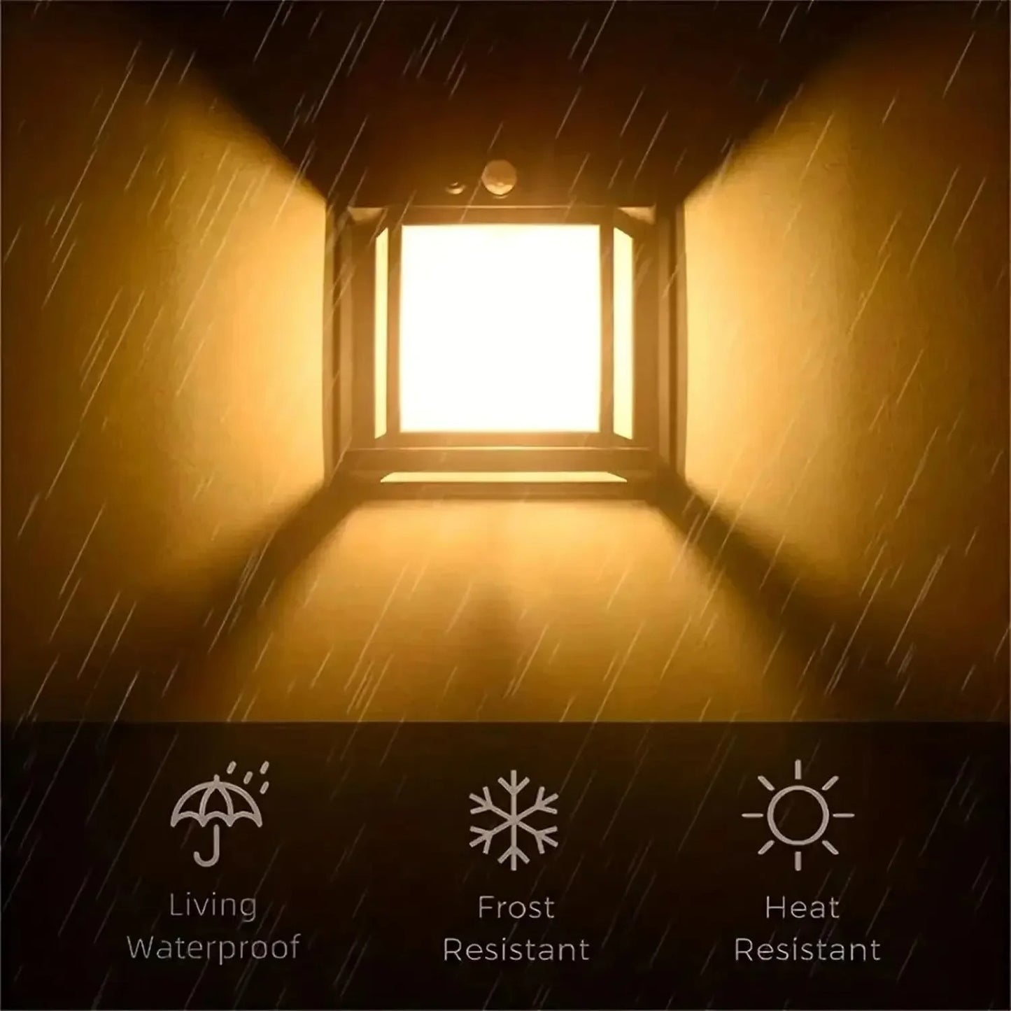 Solar Wall Light with Motion Sensor – No Wires Needed!