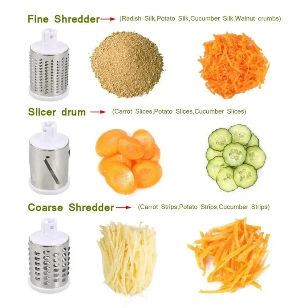 Multi-Function Rotary Vegetable Slicer