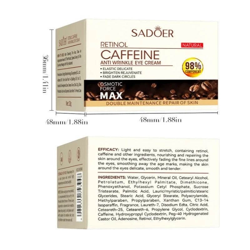 SADOER Retinol Caffeine Anti-Wrinkle Eye Cream
