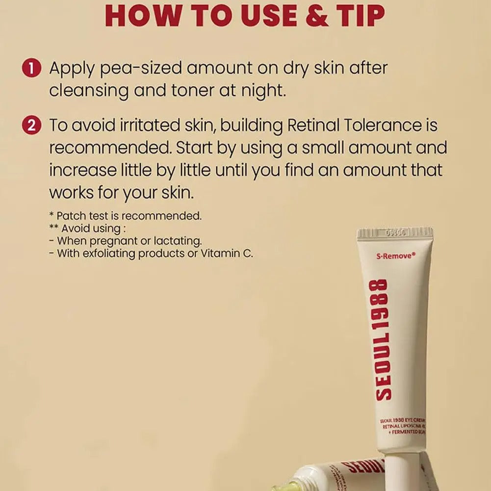 SEOUL 1988 Retinal Liposome 4% Anti-Aging Eye Cream