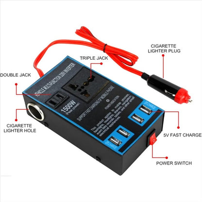 1500W Car Power Inverter – Charge Your Devices Anywhere, Anytime