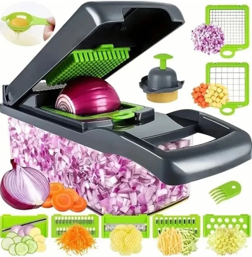 14-in-1 Multifunctional Vegetable Chopper – Chop, Slice & Dice Instantly!