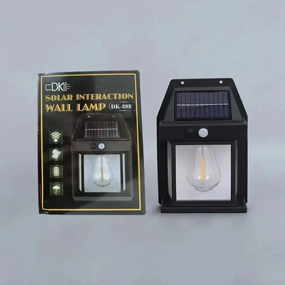Solar Wall Light with Motion Sensor – No Wires Needed!