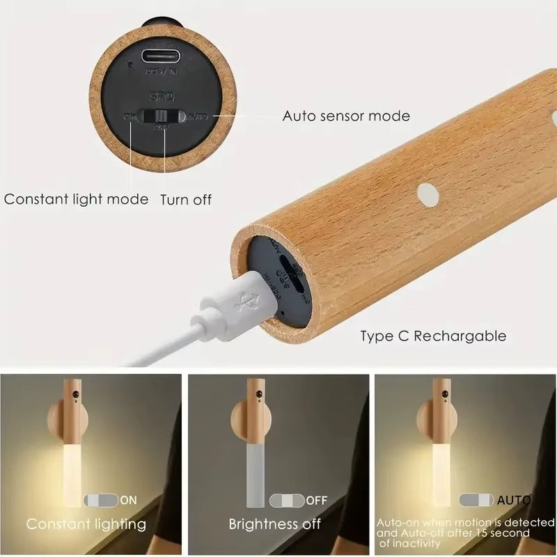 Smart Motion Sensor Rechargeable Wall Light