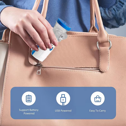 Portable Mesh Nebulizer JSL-W302 – Quiet USB & Battery Powered Inhaler for Adults & Children