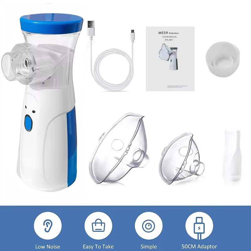 Portable Mesh Nebulizer JSL-W302 – Quiet USB & Battery Powered Inhaler for Adults & Children