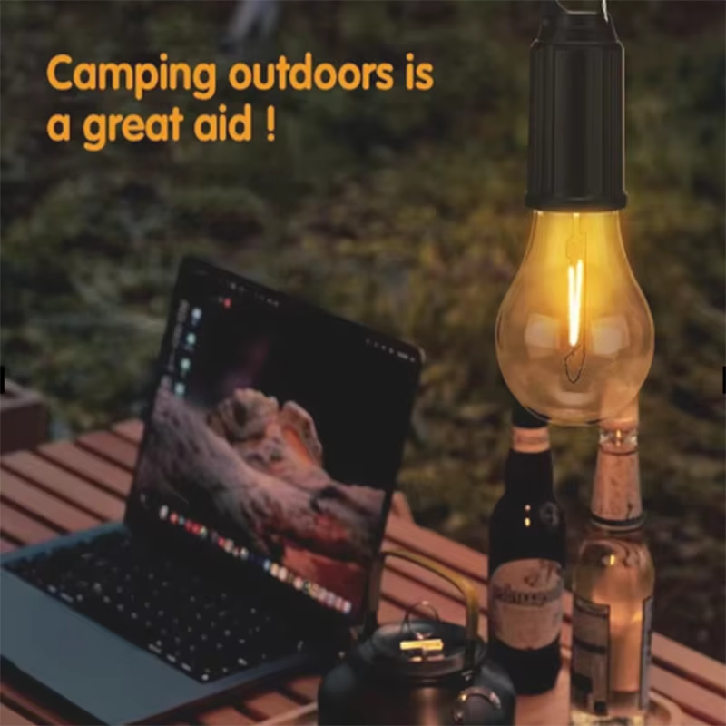 Solar Rechargeable LED Camping Bulb