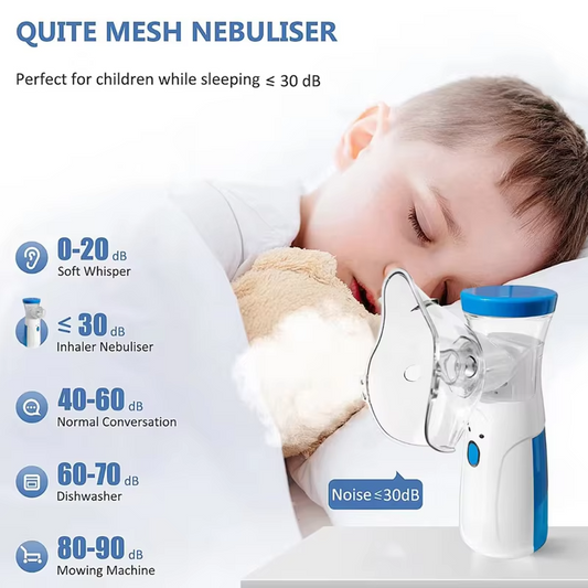 Portable Mesh Nebulizer JSL-W302 – Quiet USB & Battery Powered Inhaler for Adults & Children