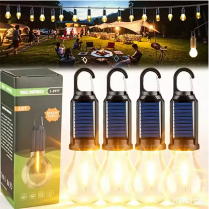 Solar Rechargeable LED Camping Bulb