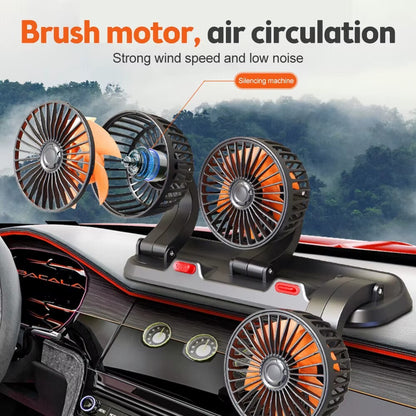 3-Head 360° Car Cooling Fan – Powerful Airflow for a Cooler Drive