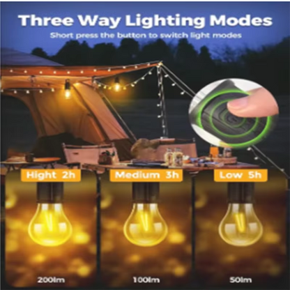 Solar Rechargeable LED Camping Bulb