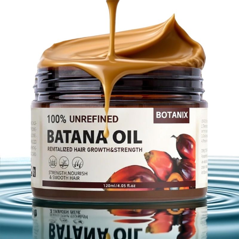 100% Unrefined Batana Oil – Revitalize Hair Growth & Strength | Botanix